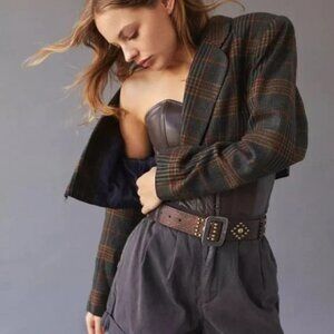 BDG Kelly High Waisted Chino Short Deep Green